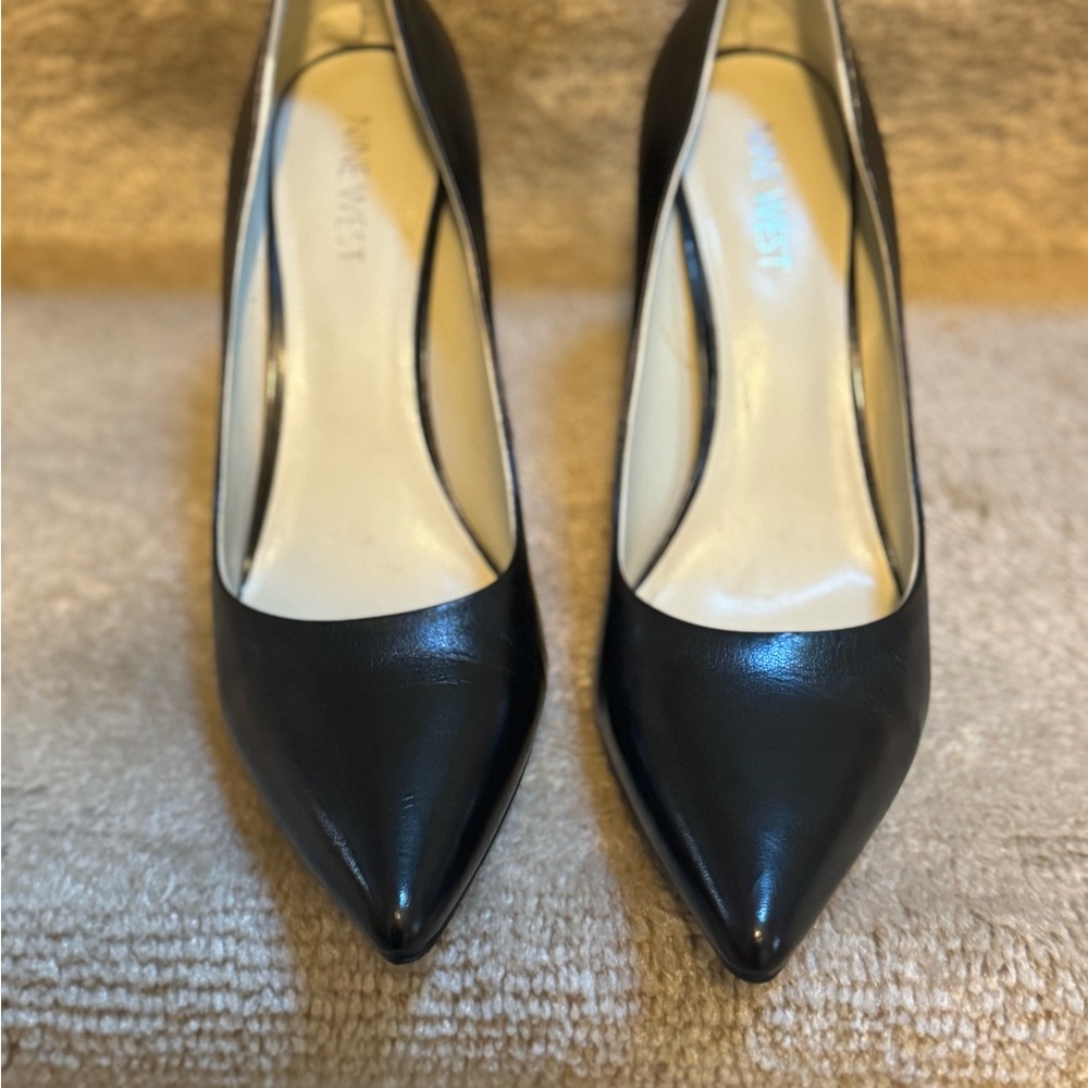 Nine West Black Pointed Toe Heels